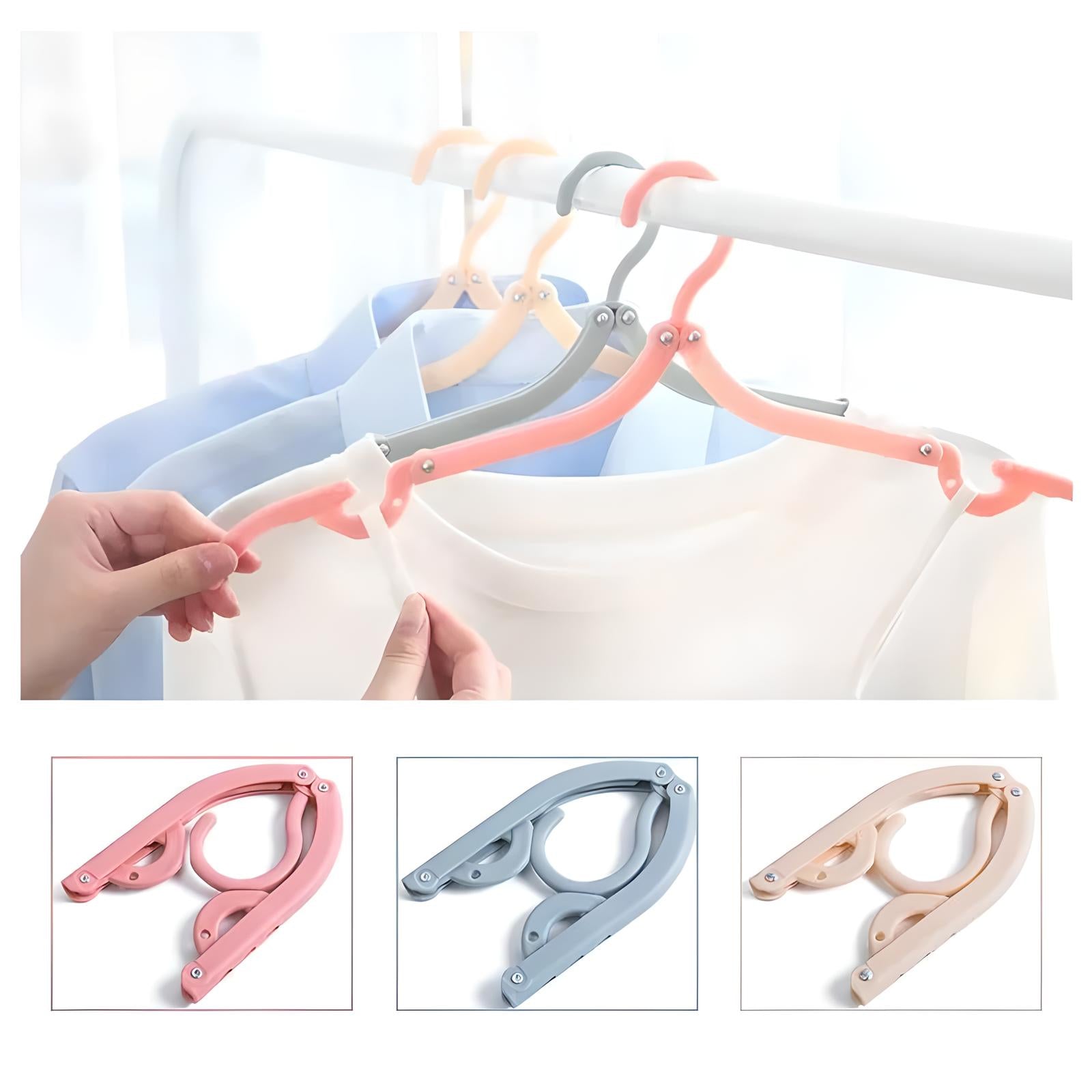 Foldable Travel Clothes Hangers 10pcs Set